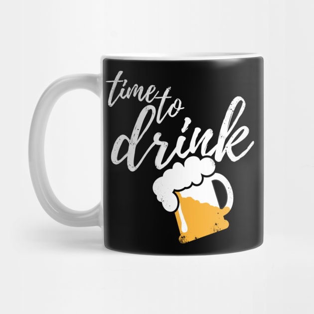 Time to drink - Funny beer and party gift by Shirtbubble
